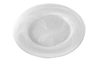 Charger Plate Frosted Marbled Glass 12.5″ Tableware Rentuu