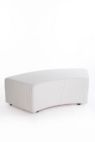 Pouf Curve Bench Bianco